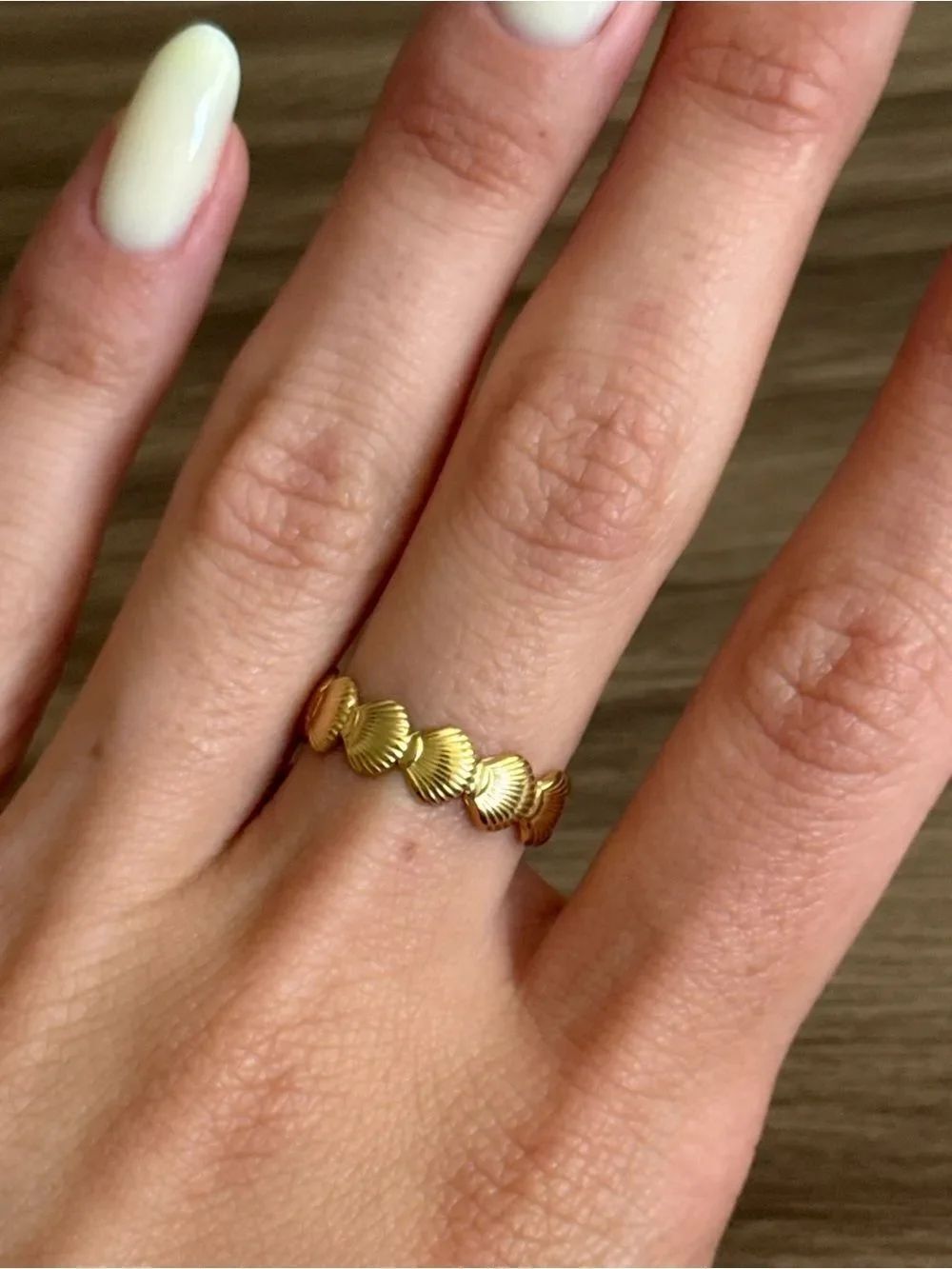 Shell Motif ring Q1046 - Picture 5 of 6